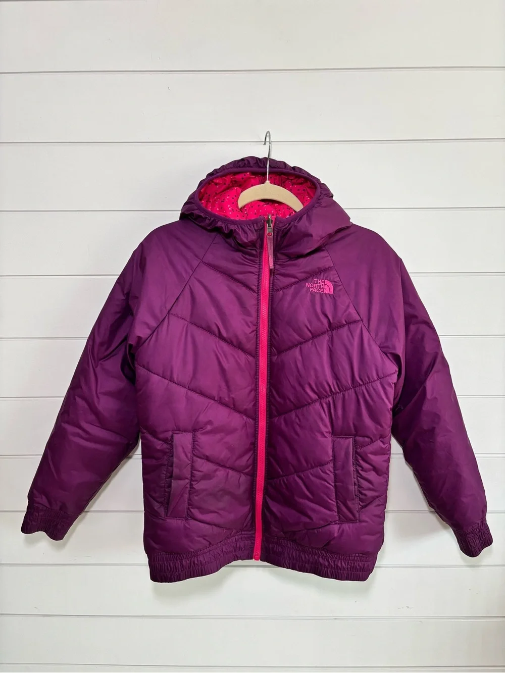 The North Face Kids Girl's Reversible Perrito Jacket Big Kids Size XL18